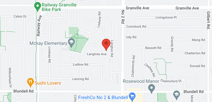 map of 5751 LANGTREE AVENUE